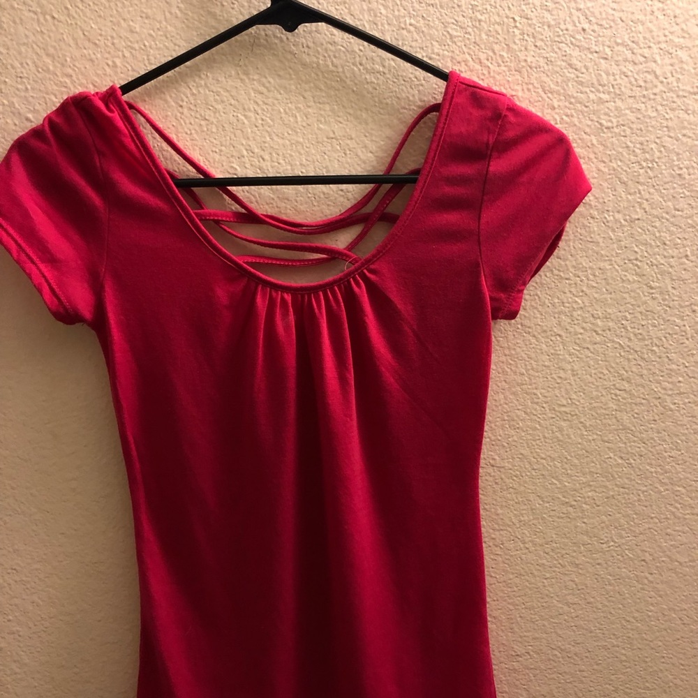 Hot pink shirt